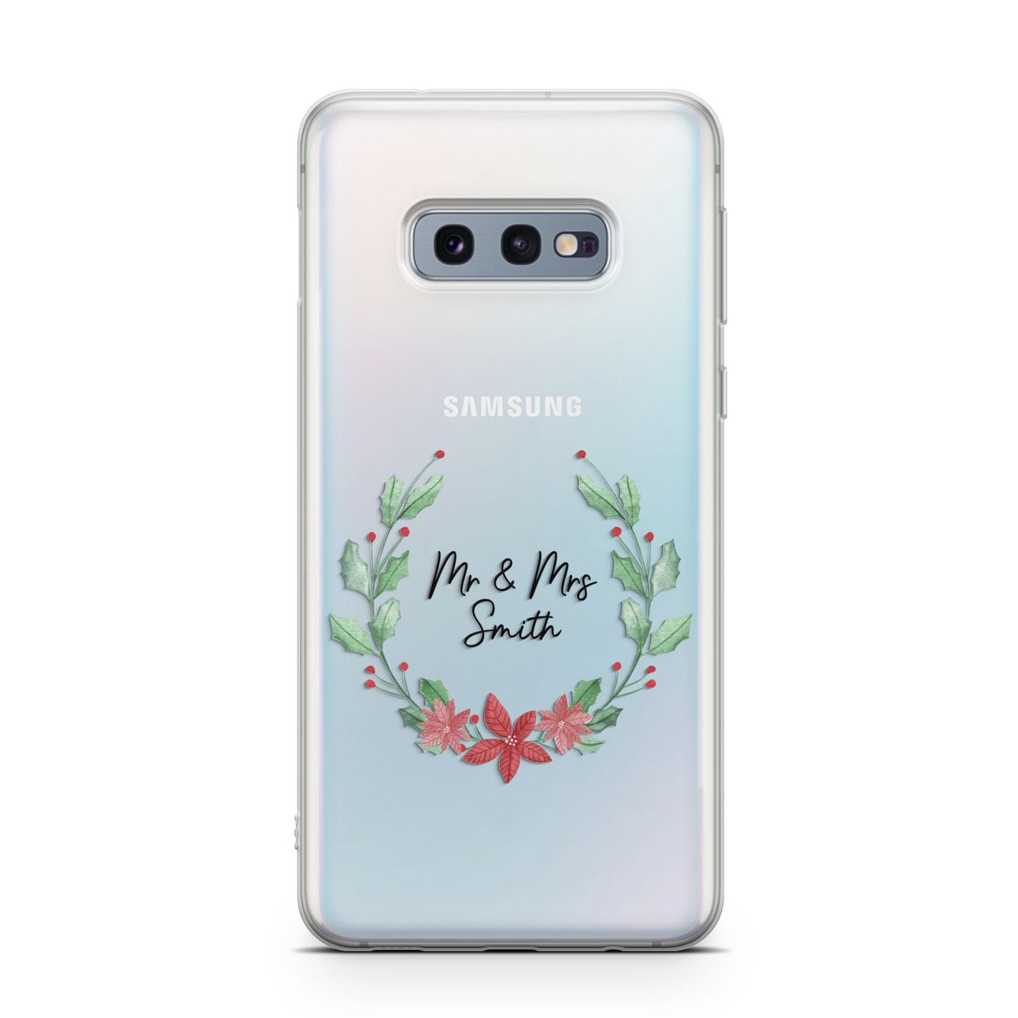 Personalised Couples Wreath Samsung Galaxy S10E Case