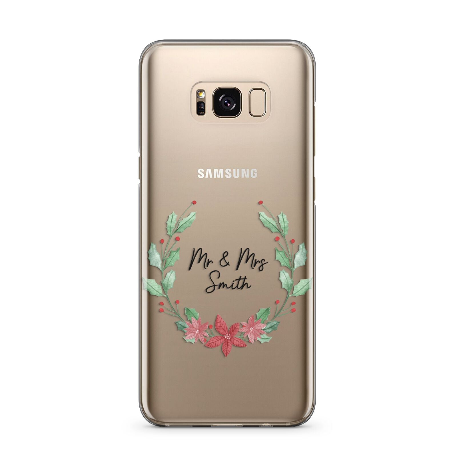 Personalised Couples Wreath Samsung Galaxy S8 Plus Case