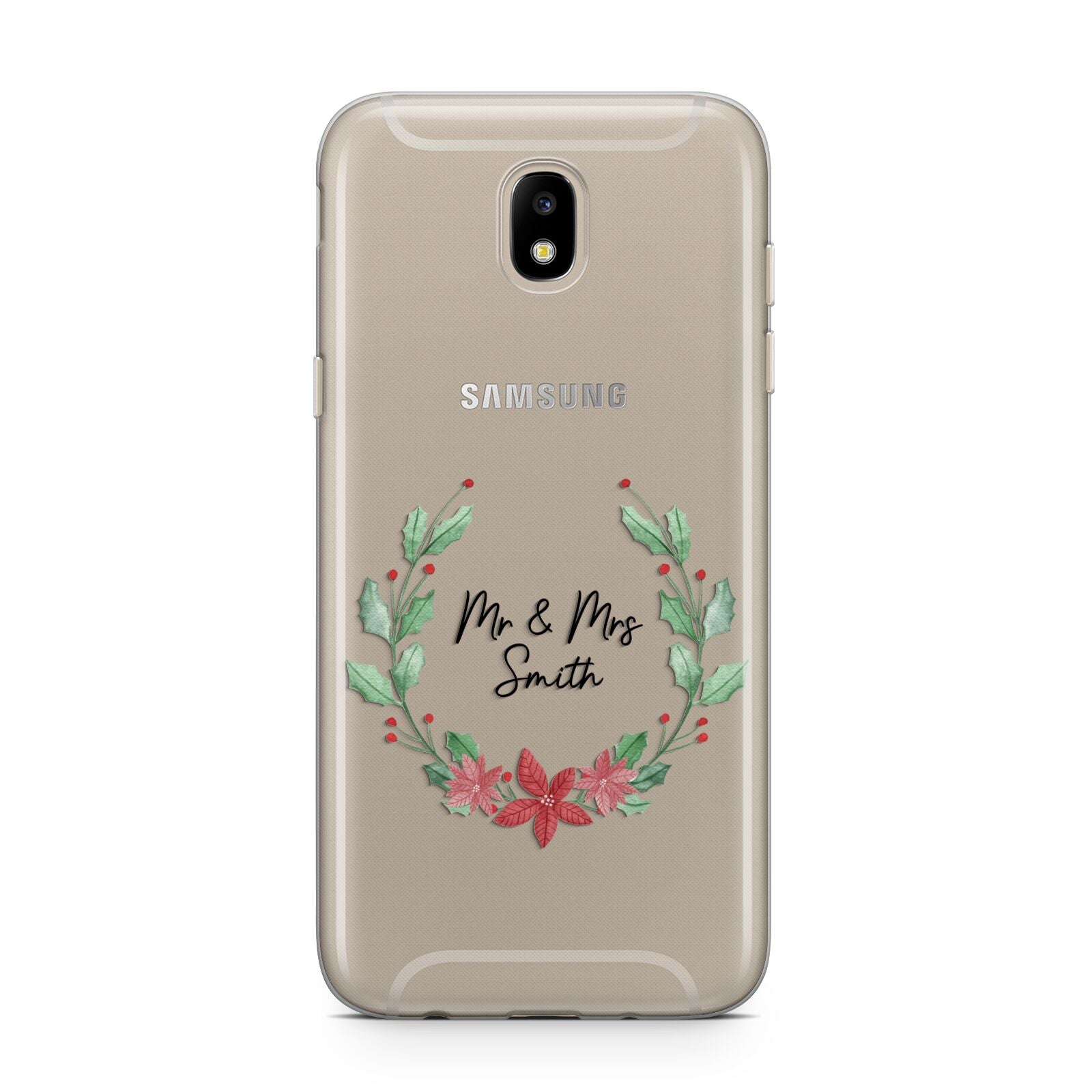 Personalised Couples Wreath Samsung J5 2017 Case