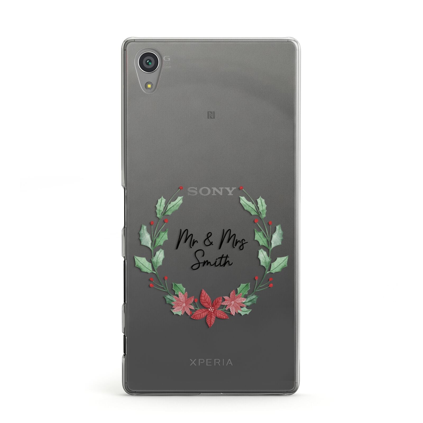 Personalised Couples Wreath Sony Xperia Case