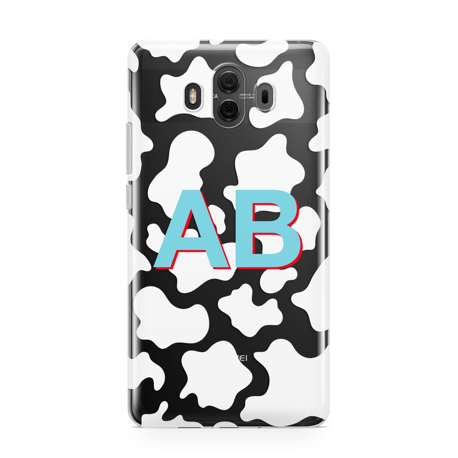 Personalised Cow Print Huawei Mate 10 Protective Phone Case