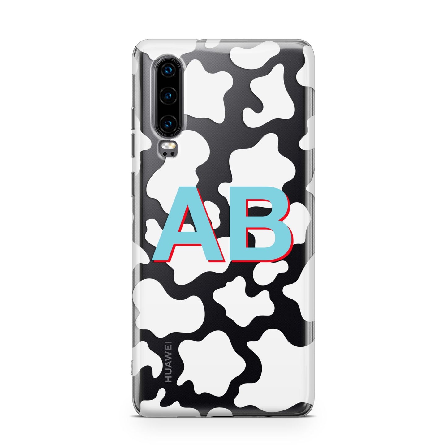 Personalised Cow Print Huawei P30 Phone Case