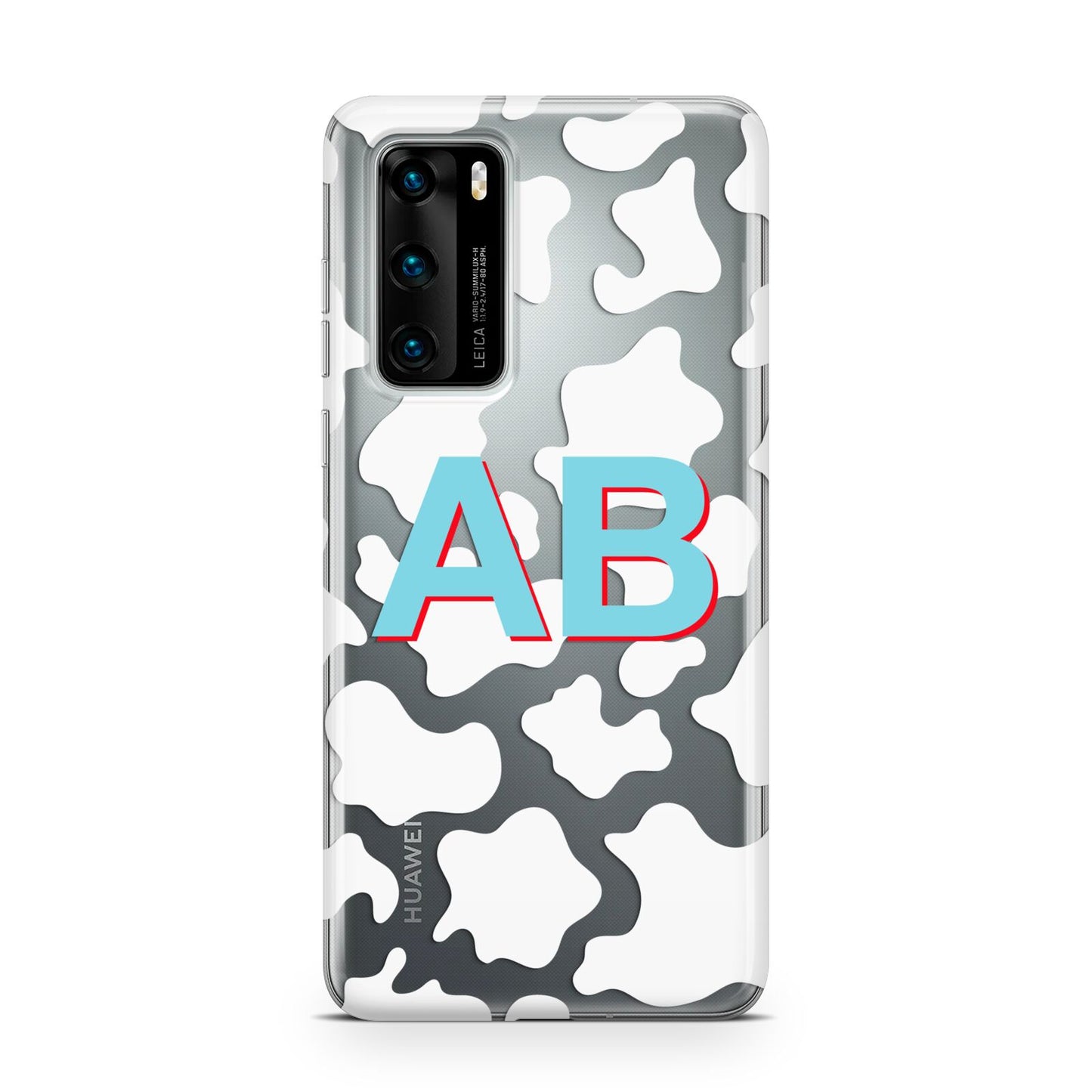 Personalised Cow Print Huawei P40 Phone Case