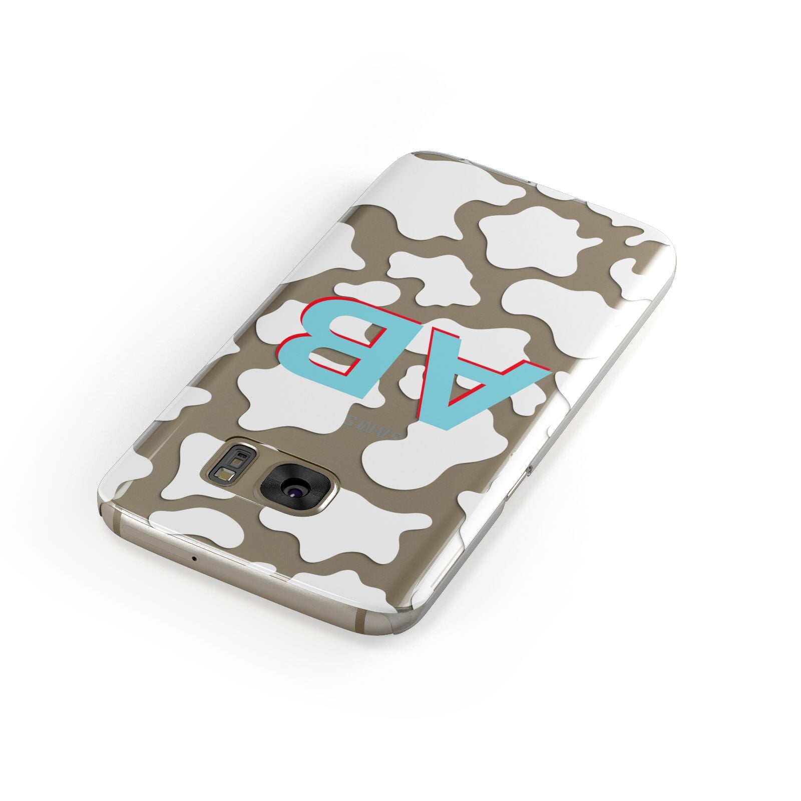 Personalised Cow Print Samsung Galaxy Case Front Close Up