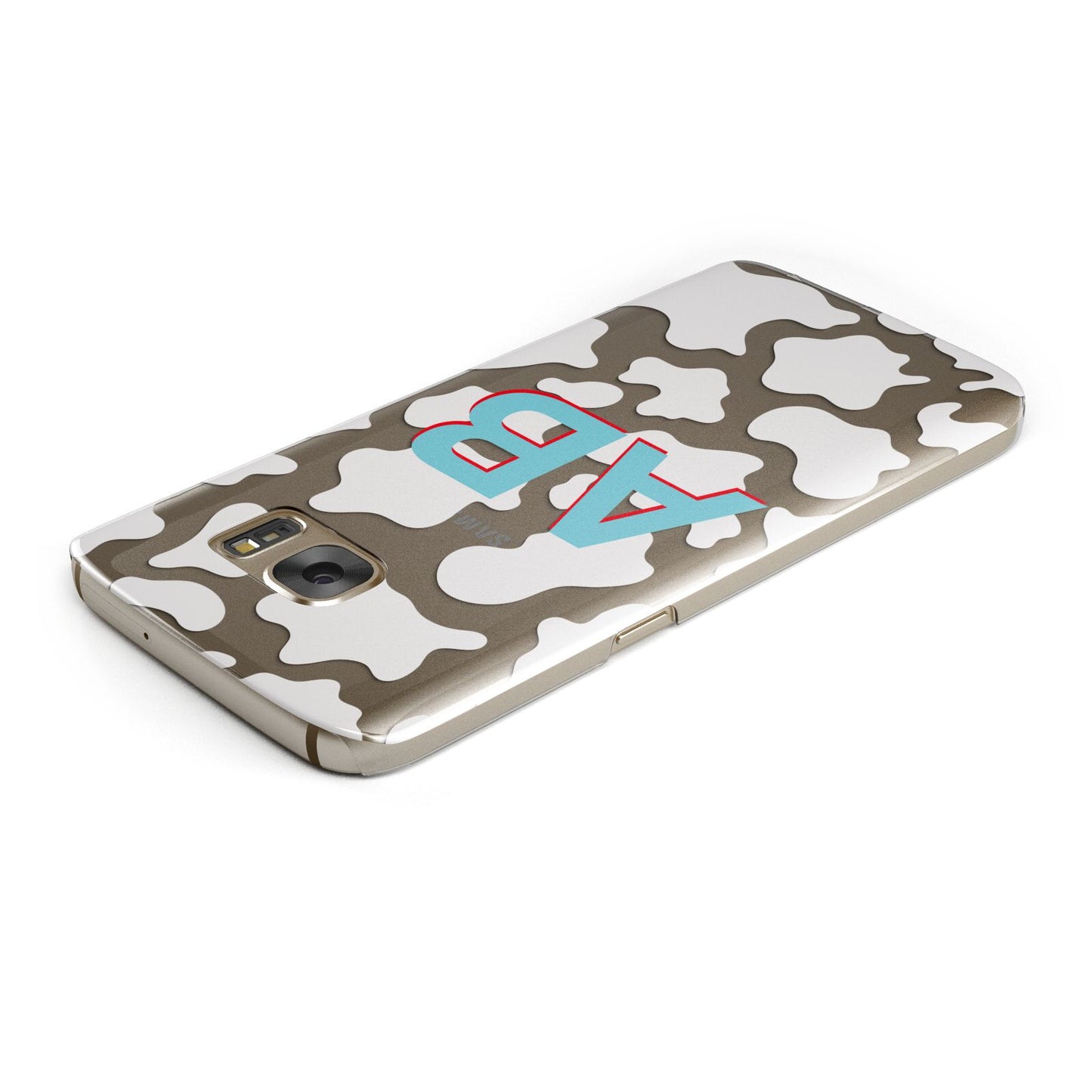 Personalised Cow Print Samsung Galaxy Case Top Cutout