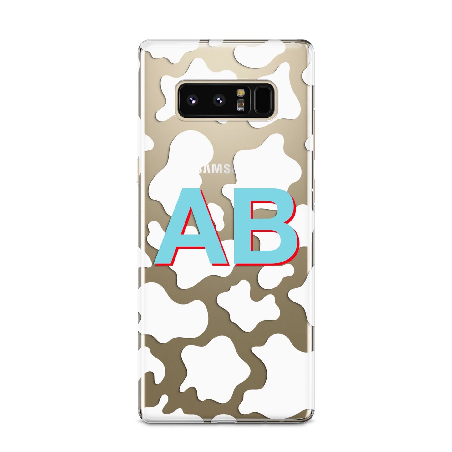 Personalised Cow Print Samsung Galaxy Note 8 Case