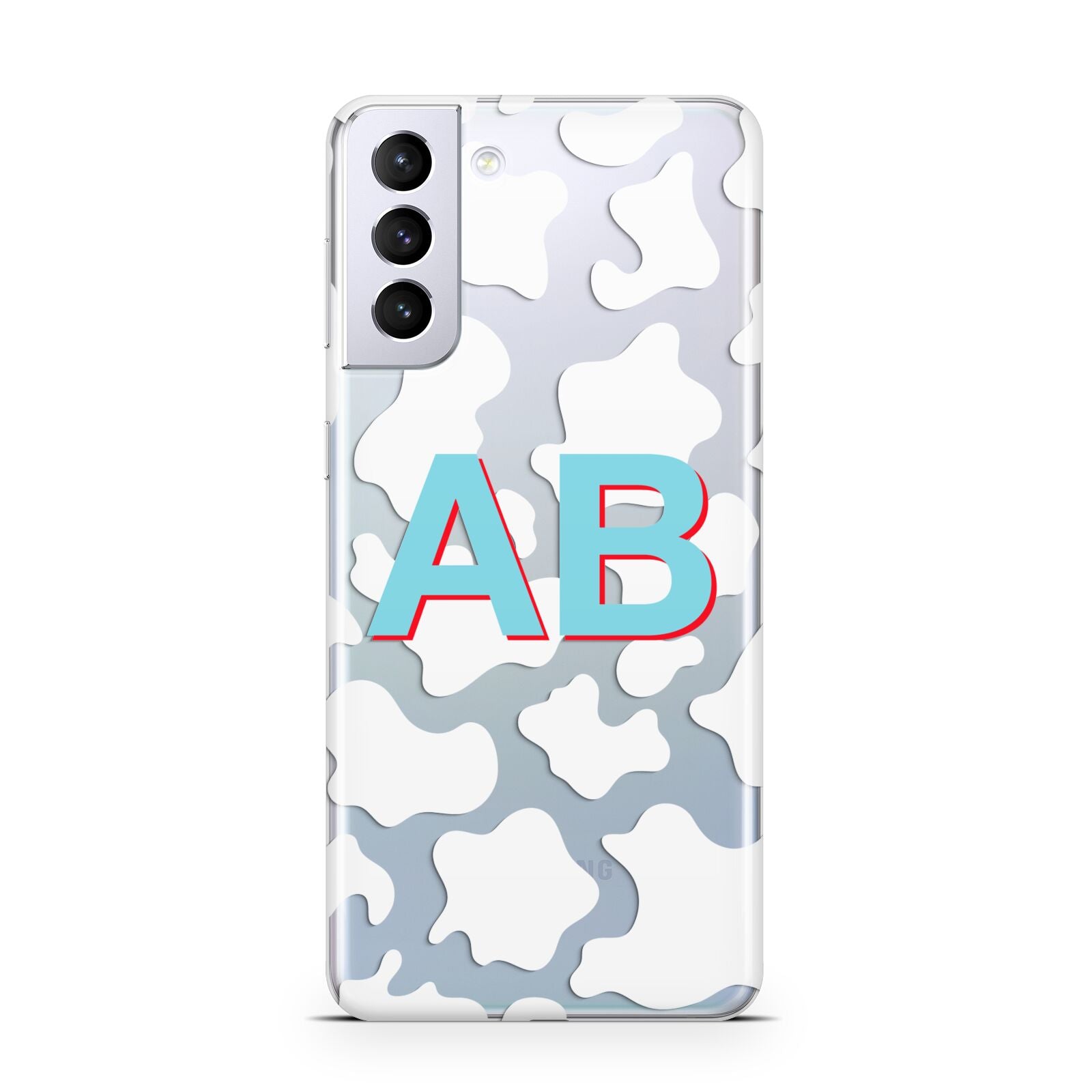 Personalised Cow Print Samsung S21 Plus Case