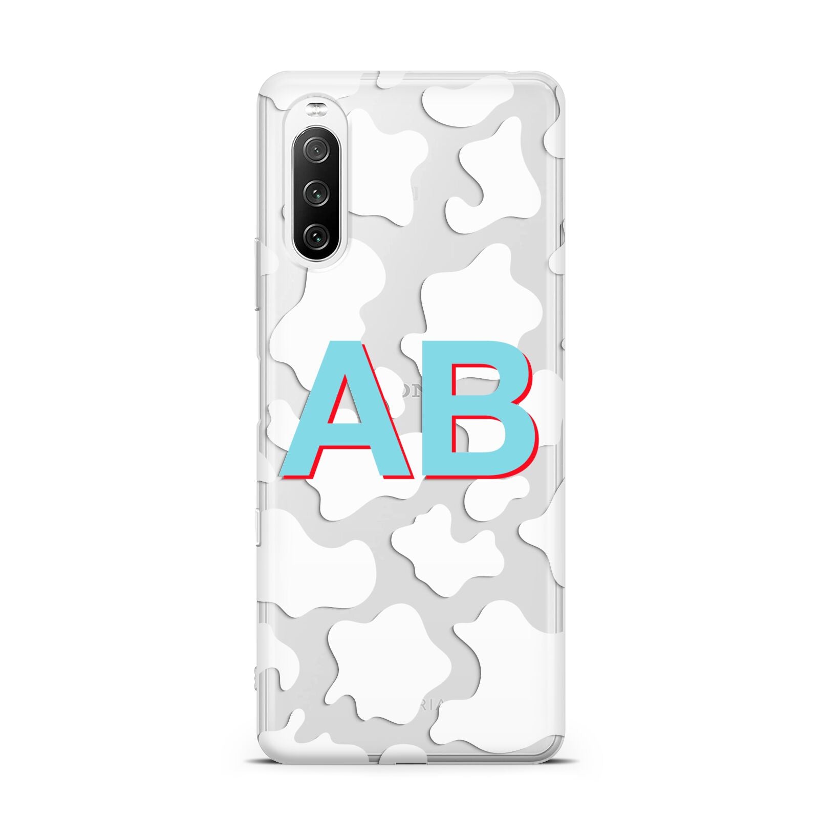 Personalised Cow Print Sony Xperia 10 III Case