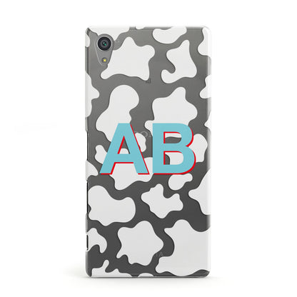 Personalised Cow Print Sony Xperia Case