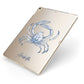 Personalised Crab Apple iPad Case on Gold iPad Side View