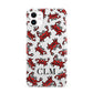 Personalised Crab Initials Clear iPhone 11 3D Snap Case