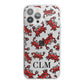 Personalised Crab Initials Clear iPhone 13 Pro Max TPU Impact Case with White Edges