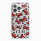 Personalised Crab Initials Clear iPhone 13 Pro TPU Impact Case with White Edges