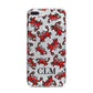 Personalised Crab Initials Clear iPhone 7 Plus Bumper Case on Silver iPhone