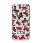Personalised Crab Initials Clear iPhone 8 Bumper Case on Silver iPhone