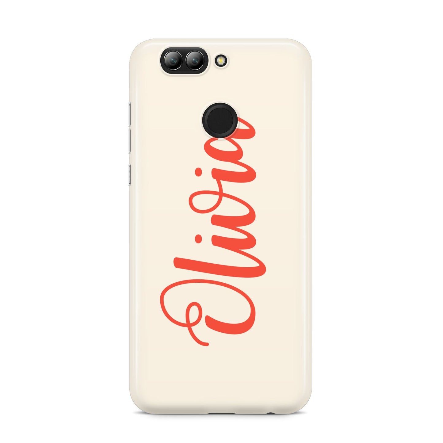 Personalised Cream Red Name Huawei Nova 2s Phone Case