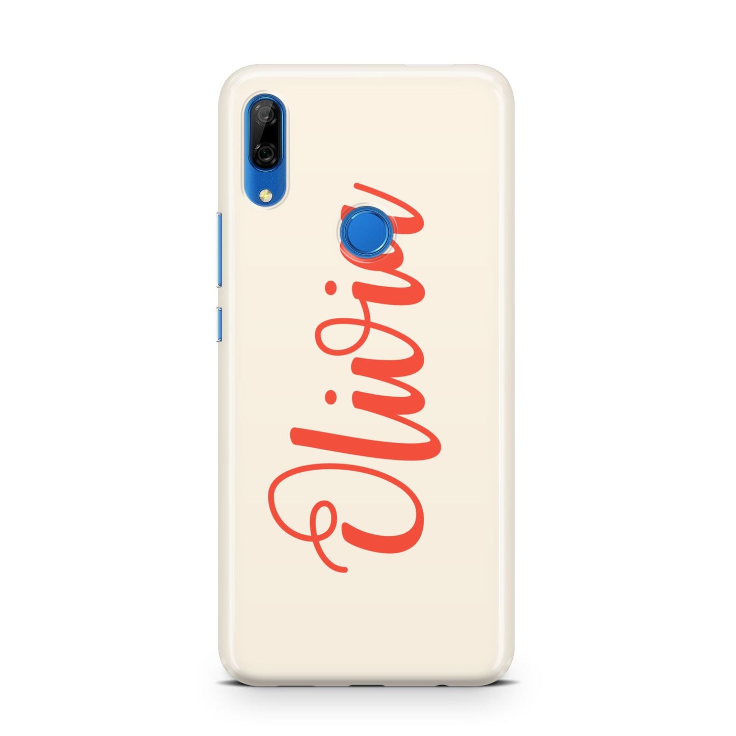 Personalised Cream Red Name Huawei P Smart Z