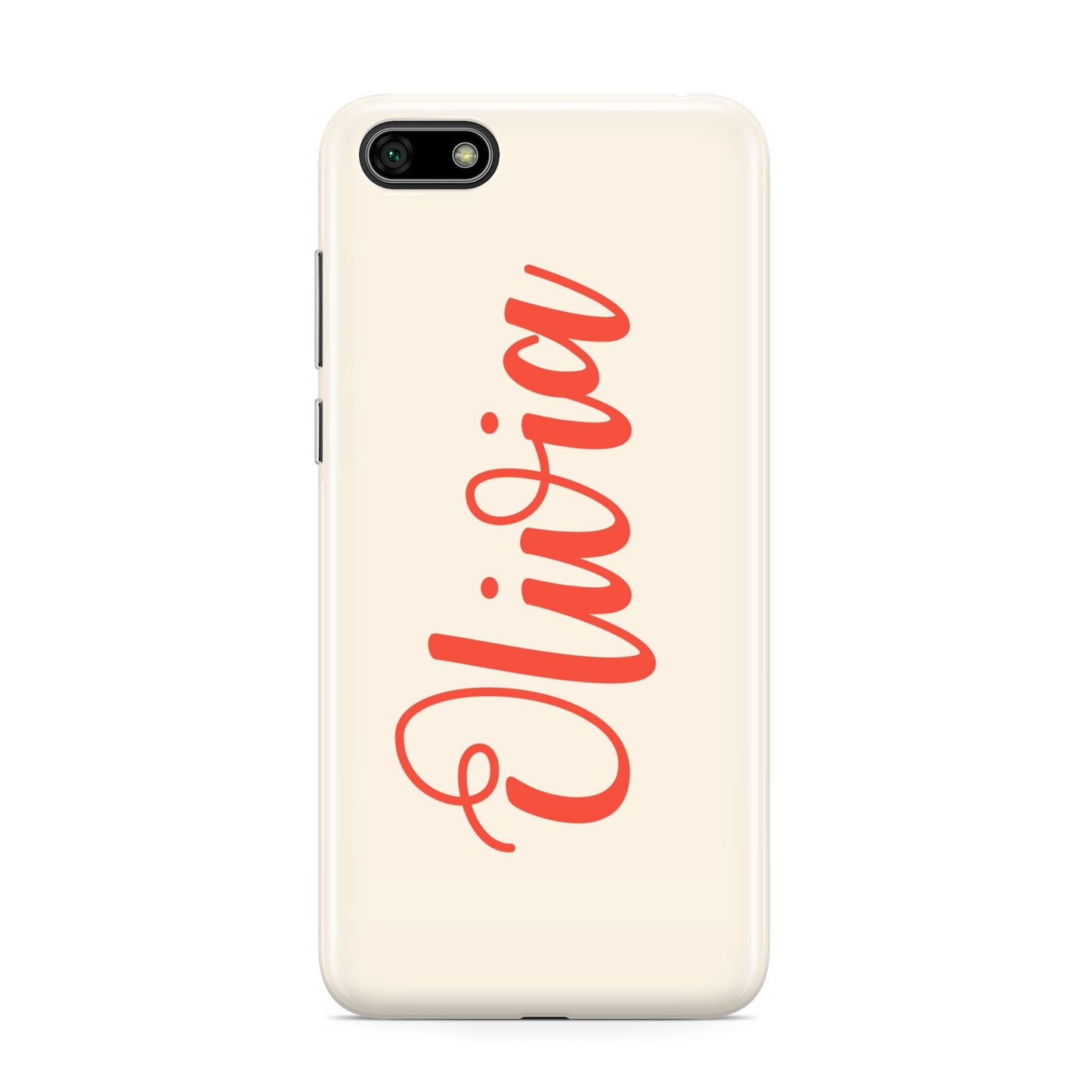 Personalised Cream Red Name Huawei Y5 Prime 2018 Phone Case