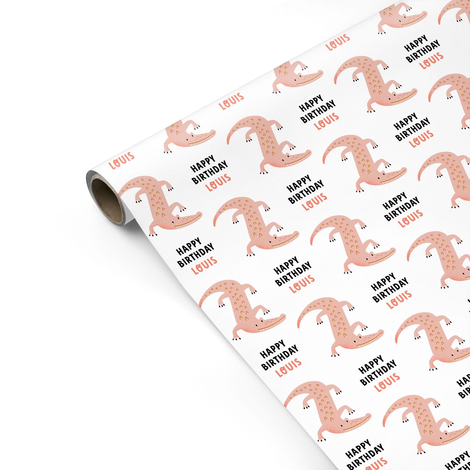 Personalised Crocodile Birthday Personalised Gift Wrap