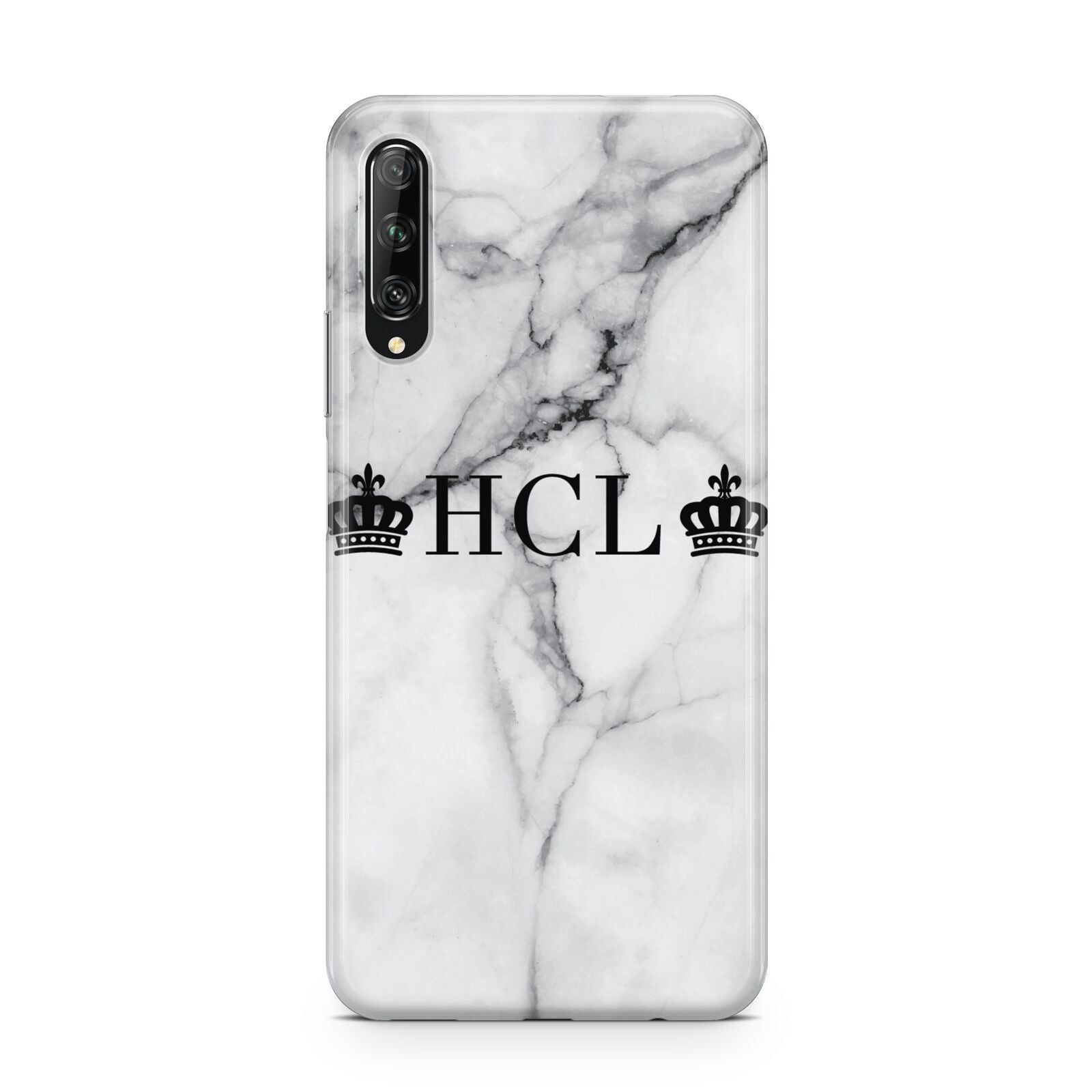 Personalised Crowns Marble Initials Huawei P Smart Pro 2019