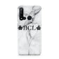 Personalised Crowns Marble Initials Huawei P20 Lite 5G Phone Case