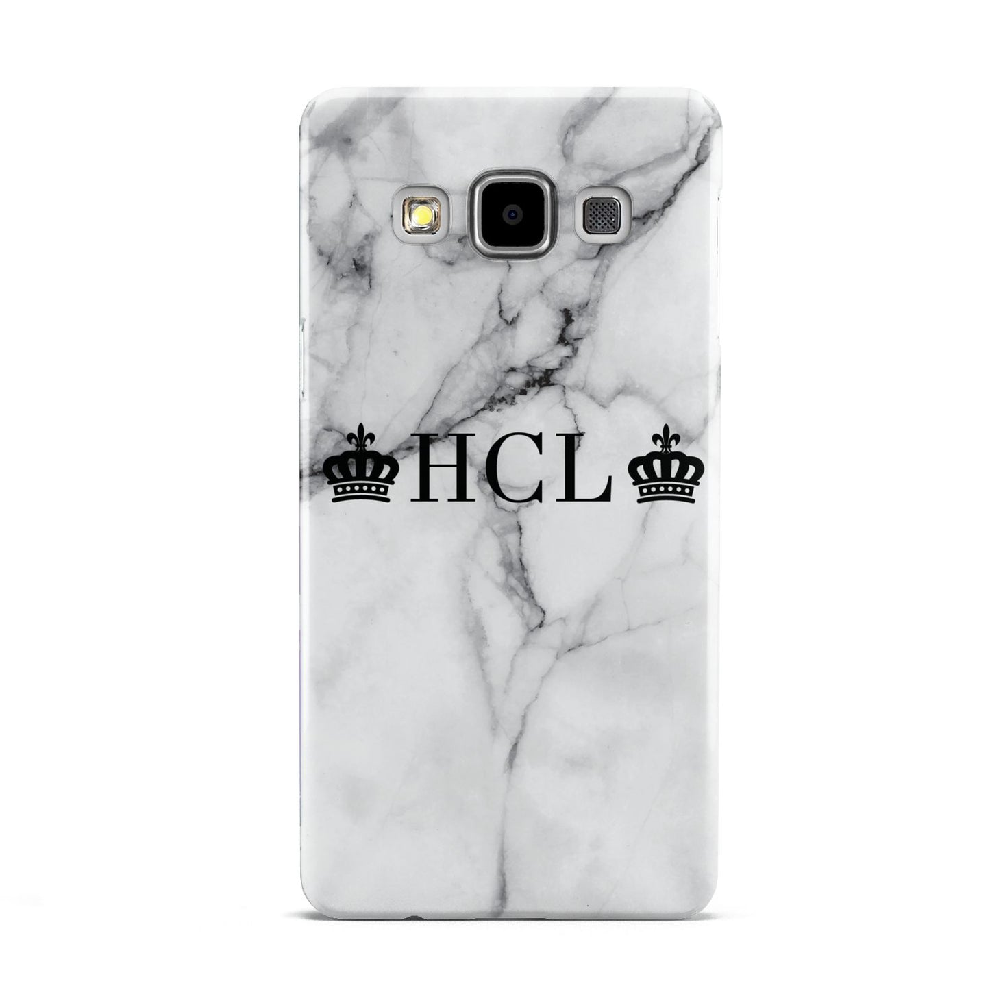 Personalised Crowns Marble Initials Samsung Galaxy A5 Case