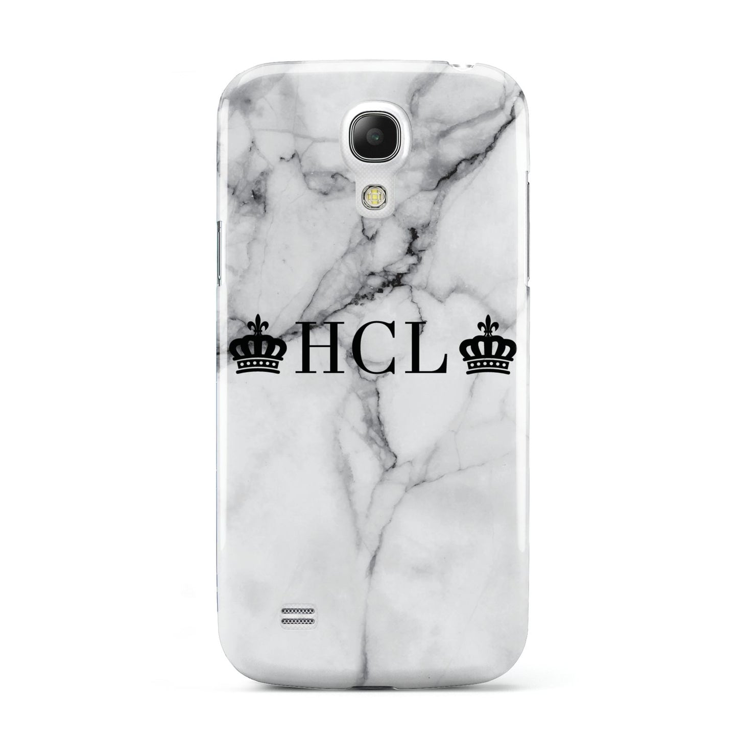 Personalised Crowns Marble Initials Samsung Galaxy S4 Mini Case