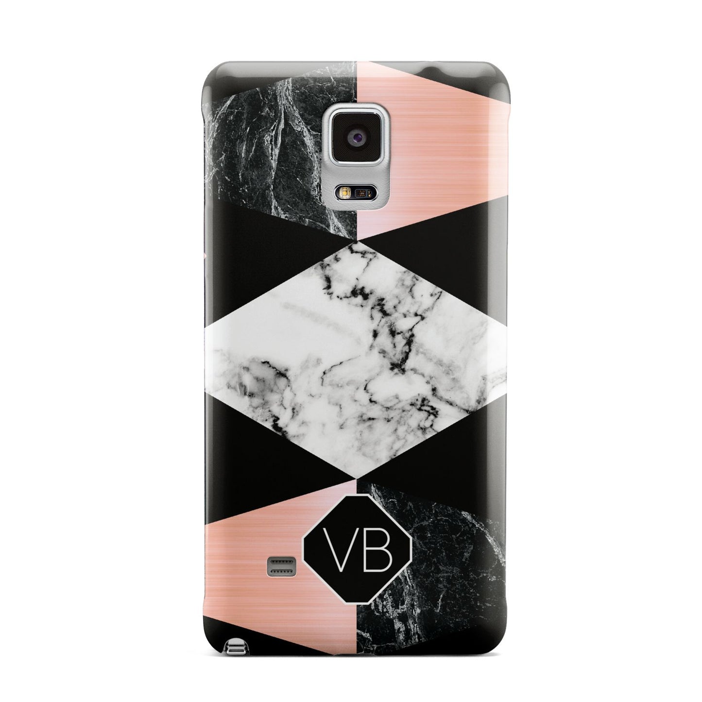 Personalised Custom Marble Initials Samsung Galaxy Note 4 Case