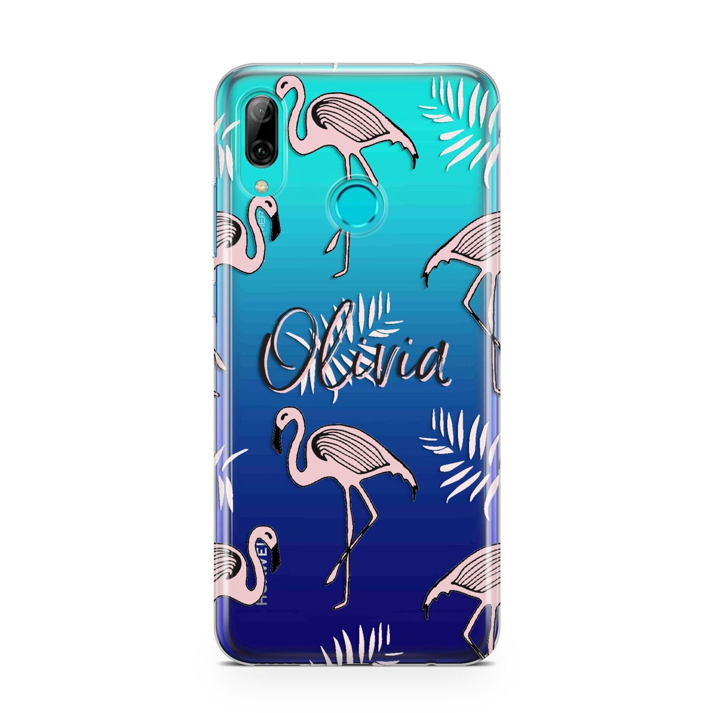 Personalised Cute Pink Flamingo Huawei P Smart 2019 Case