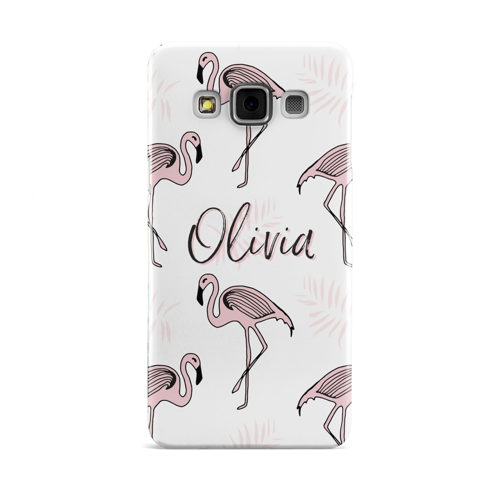 Personalised Cute Pink Flamingo Samsung Galaxy A3 Case