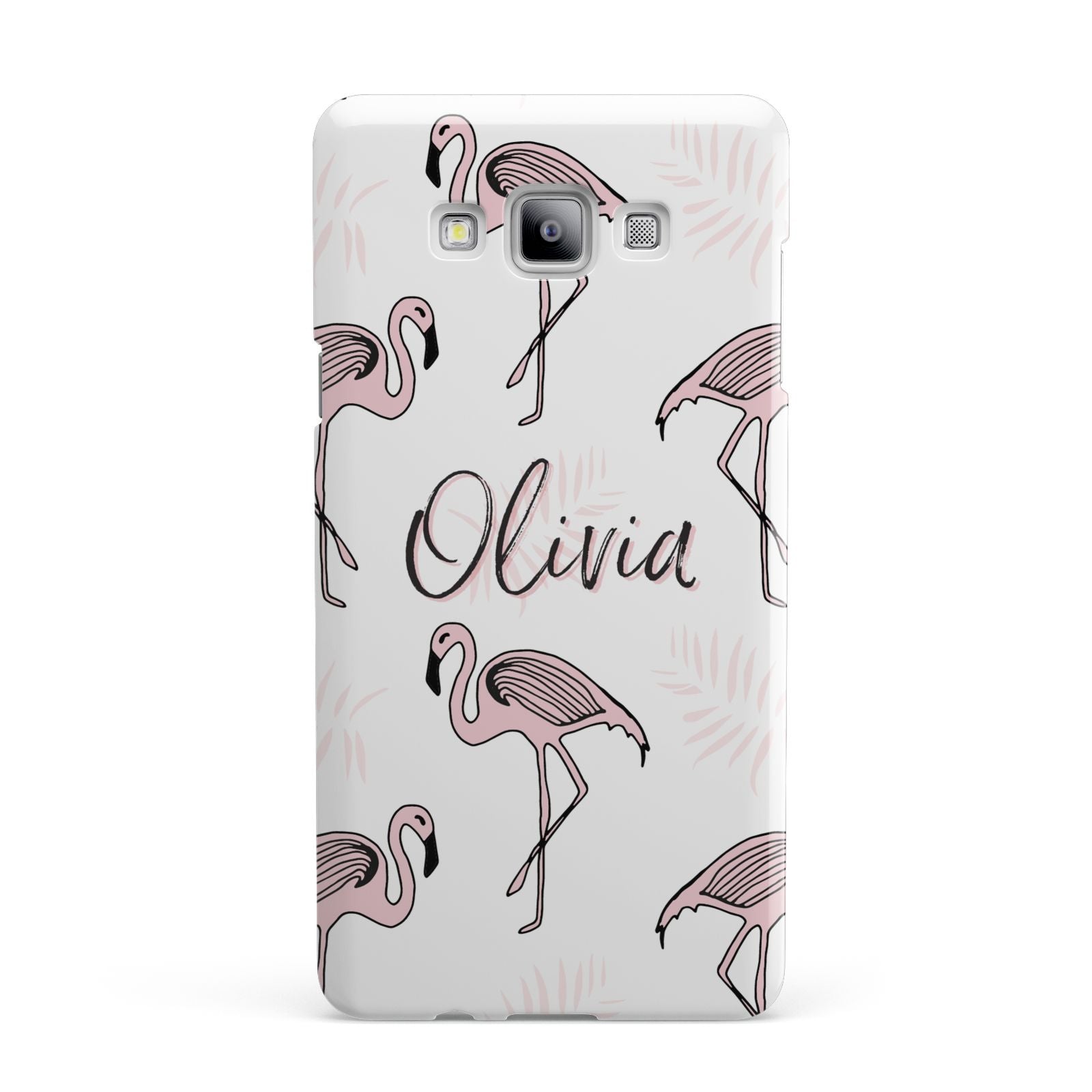 Personalised Cute Pink Flamingo Samsung Galaxy A7 2015 Case