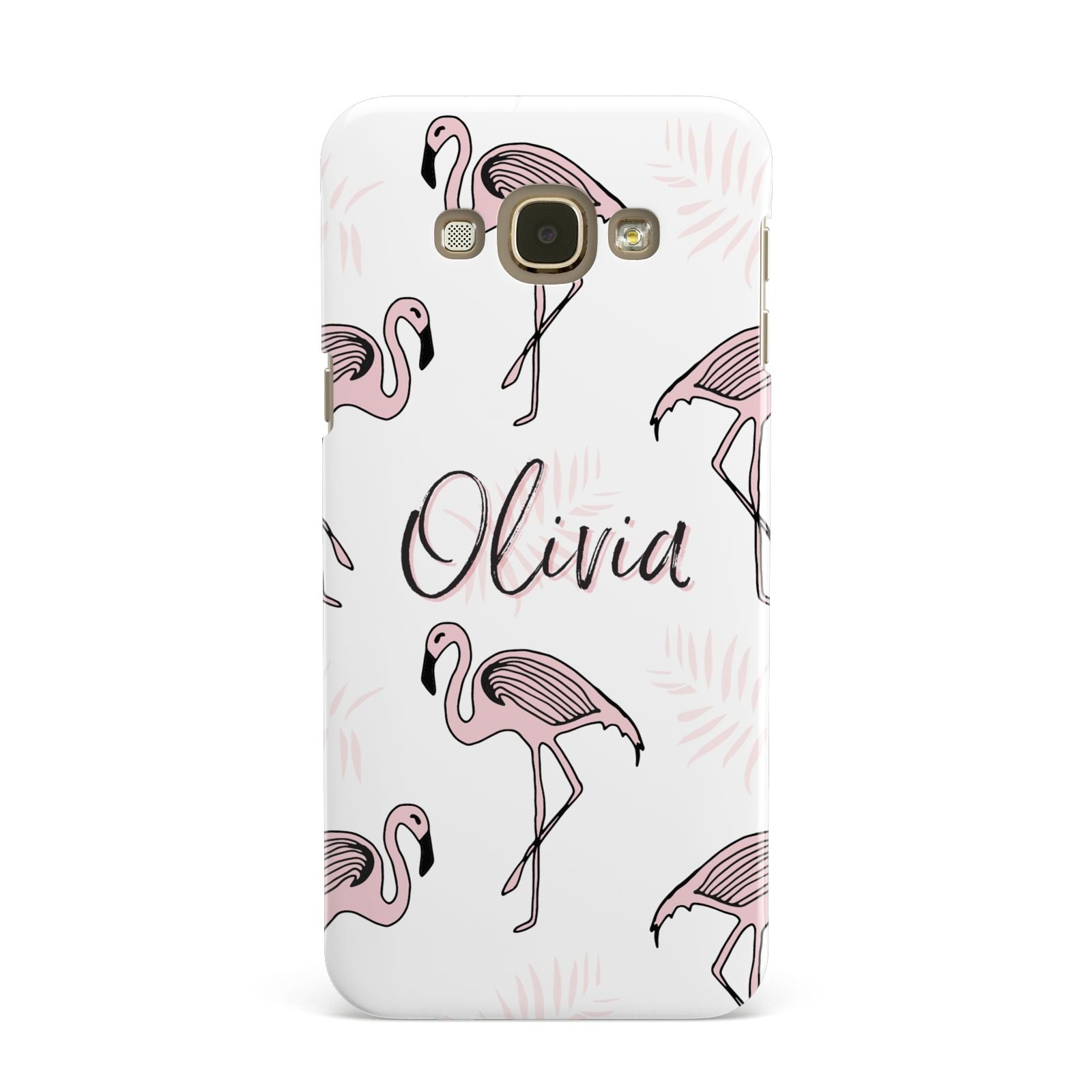 Personalised Cute Pink Flamingo Samsung Galaxy A8 Case