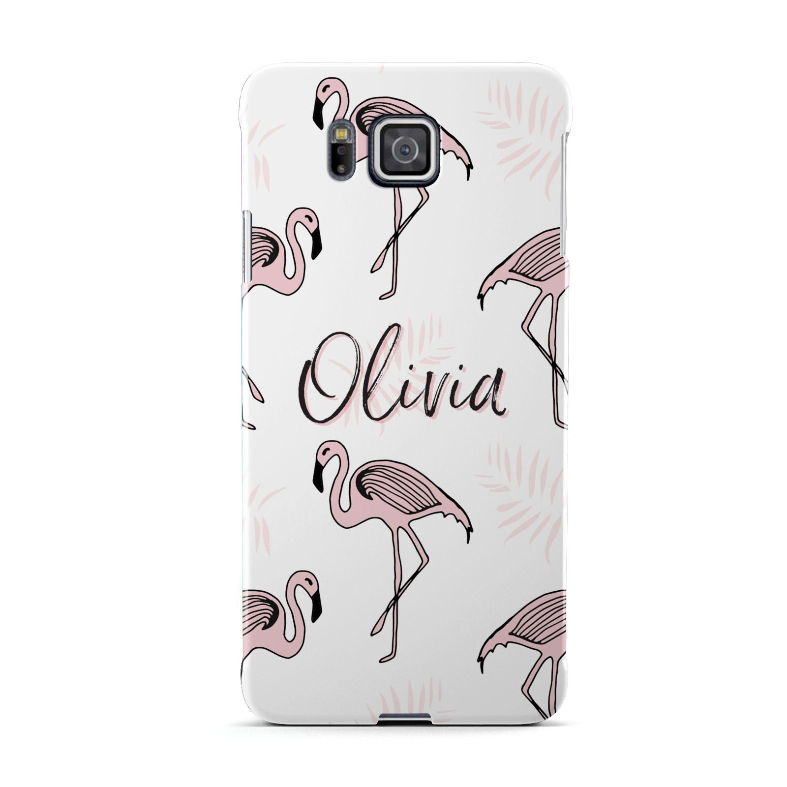 Personalised Cute Pink Flamingo Samsung Galaxy Alpha Case