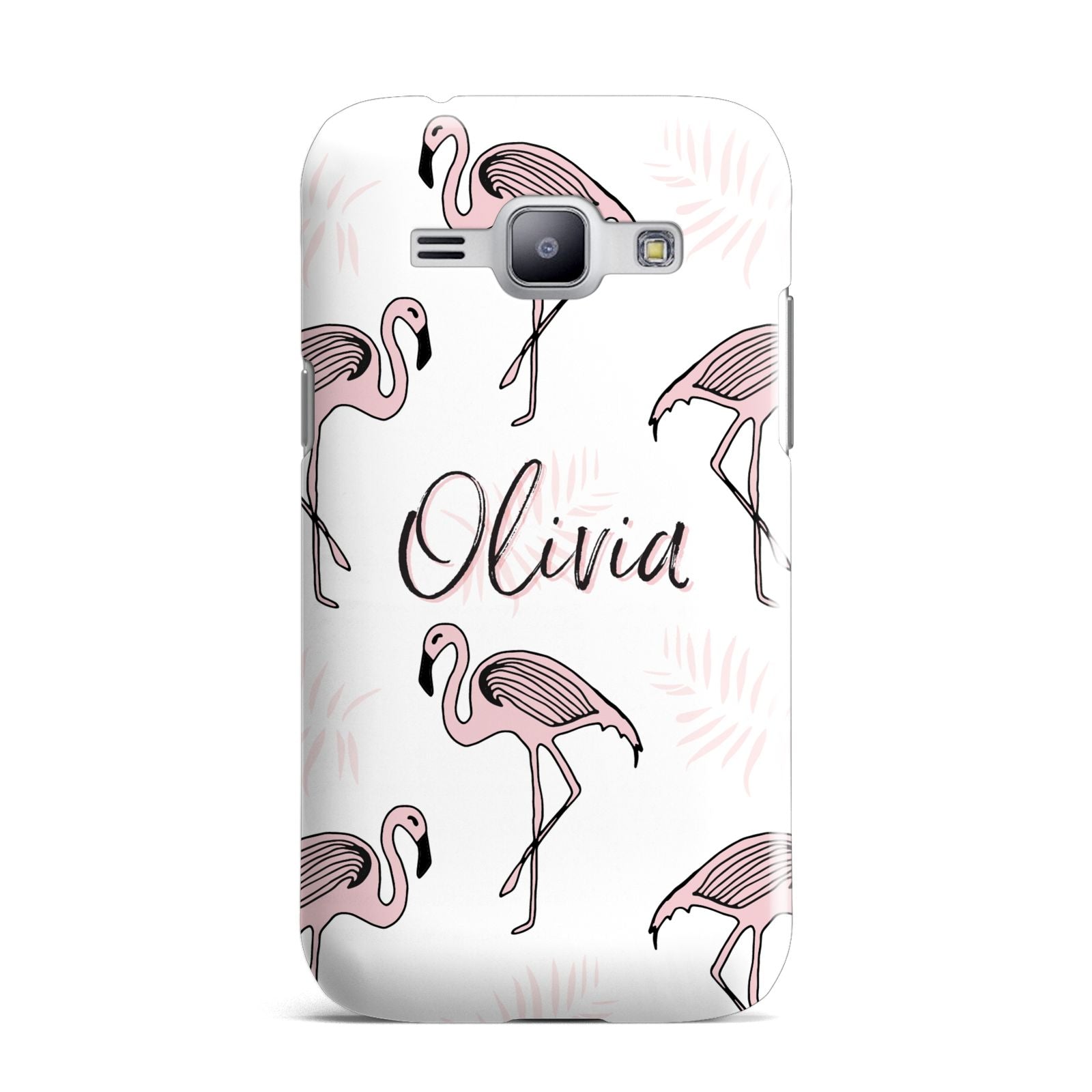 Personalised Cute Pink Flamingo Samsung Galaxy J1 2015 Case