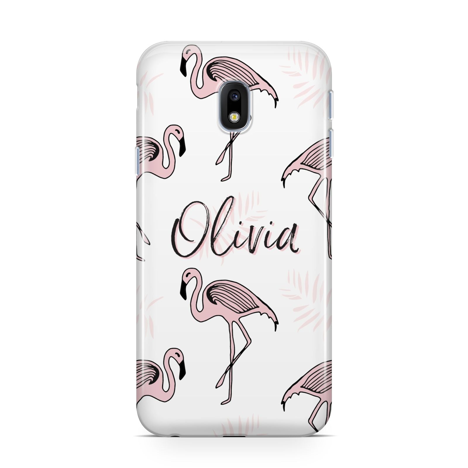 Personalised Cute Pink Flamingo Samsung Galaxy J3 2017 Case