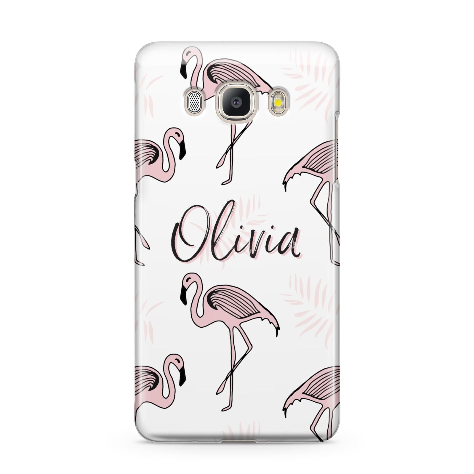 Personalised Cute Pink Flamingo Samsung Galaxy J5 2016 Case