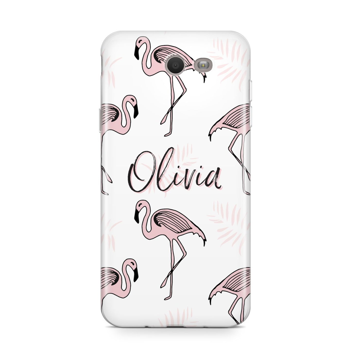 Personalised Cute Pink Flamingo Samsung Galaxy J7 2017 Case