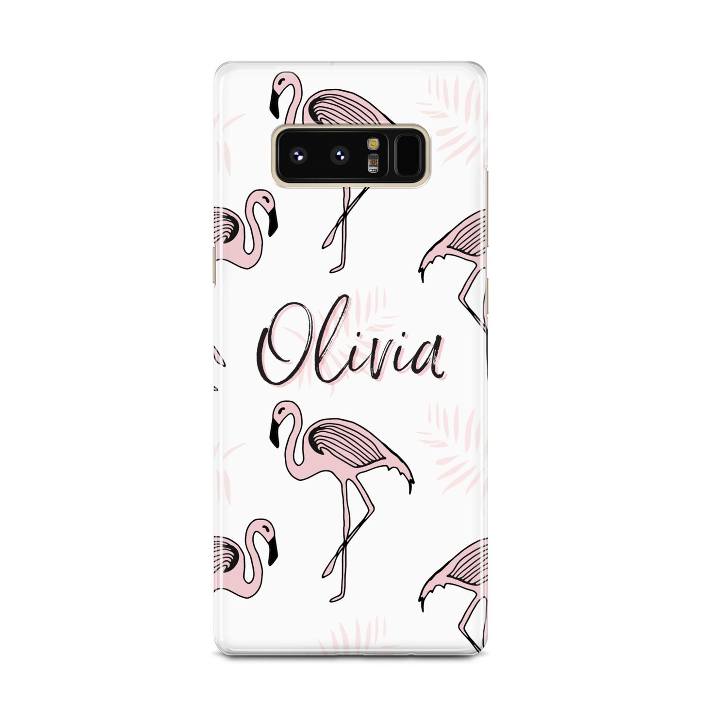 Personalised Cute Pink Flamingo Samsung Galaxy Note 8 Case