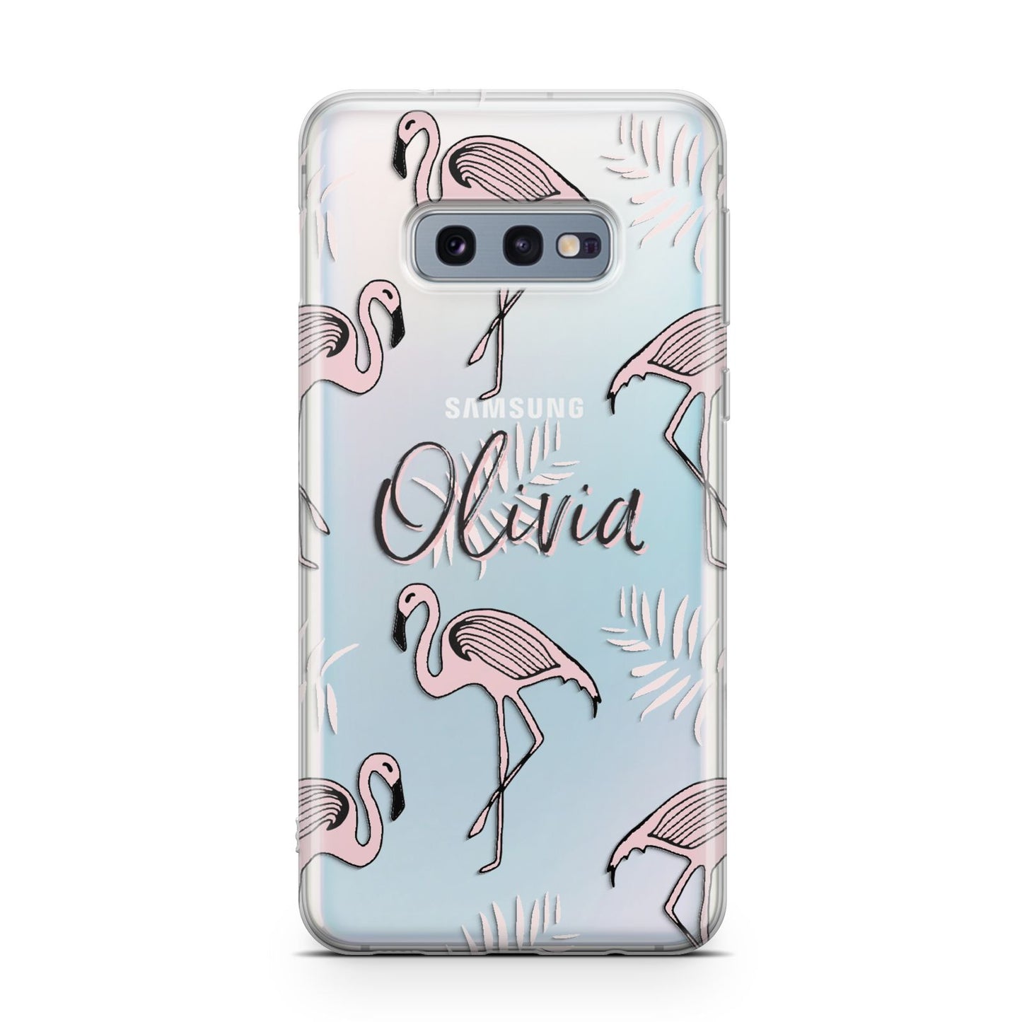 Personalised Cute Pink Flamingo Samsung Galaxy S10E Case