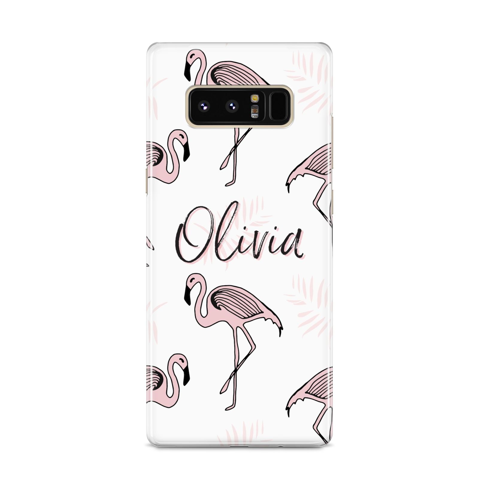 Personalised Cute Pink Flamingo Samsung Galaxy S8 Case