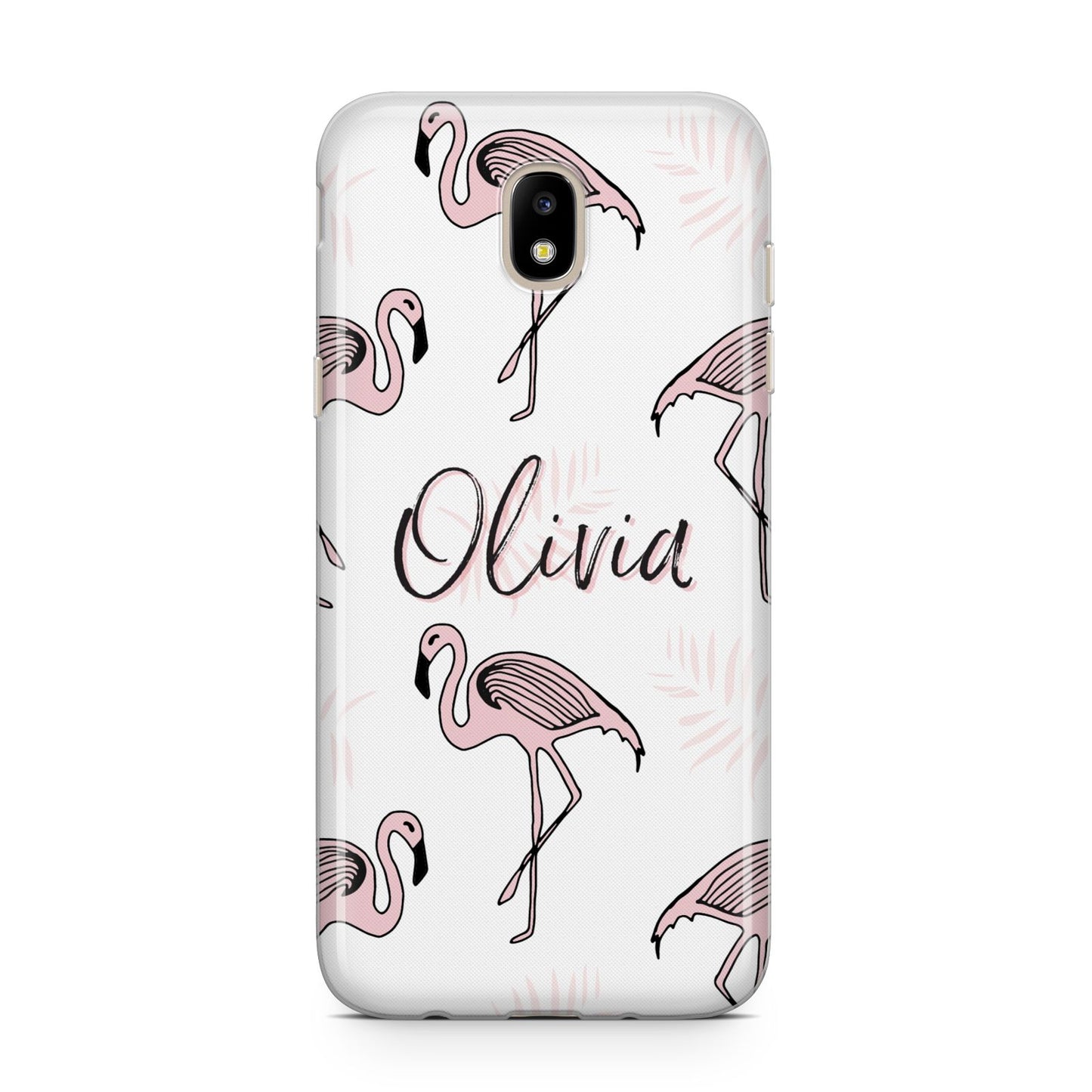 Personalised Cute Pink Flamingo Samsung J5 2017 Case