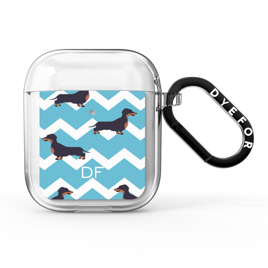 Personalised Dachshund AirPods Clear Case