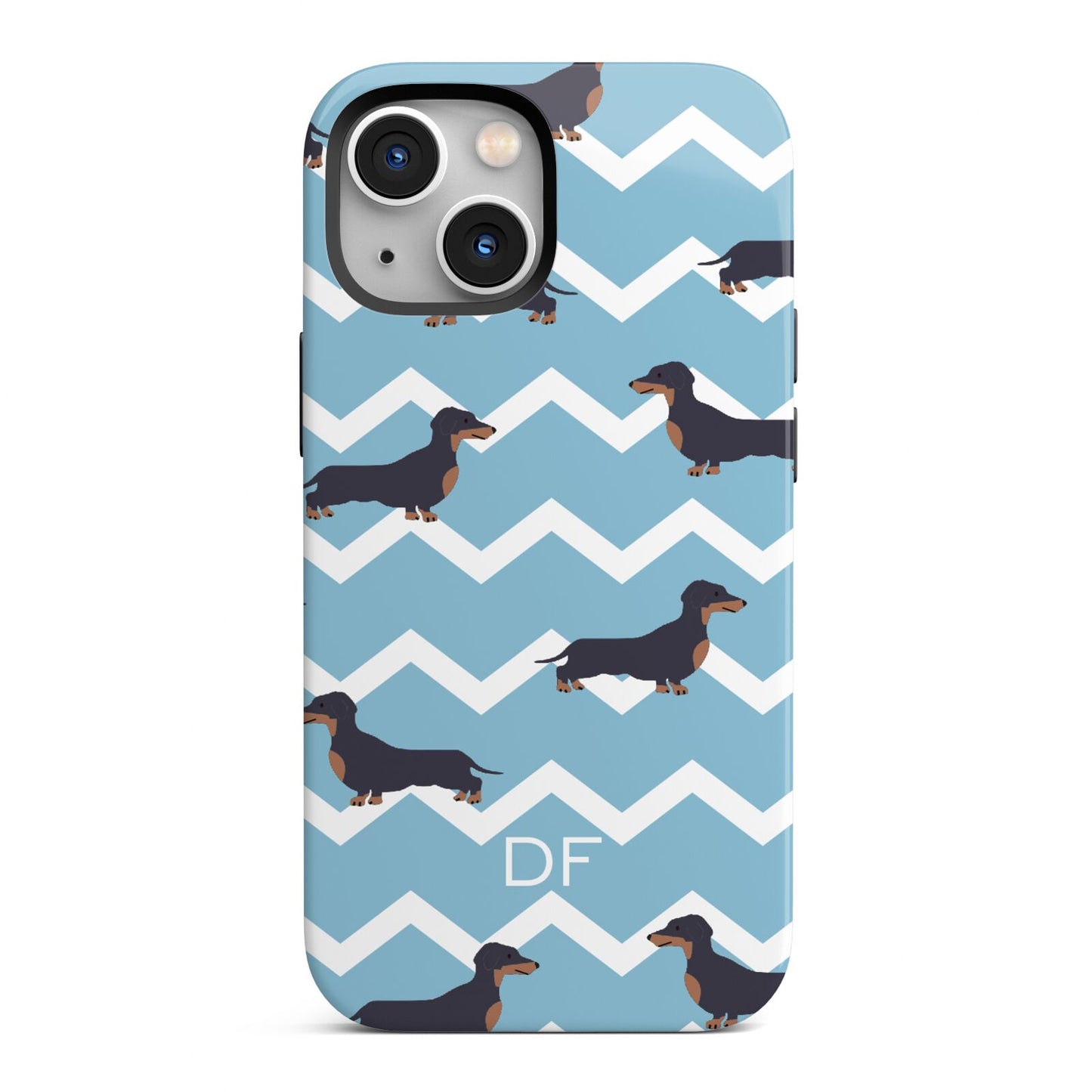 Personalised Dachshund iPhone 13 Mini Full Wrap 3D Tough Case