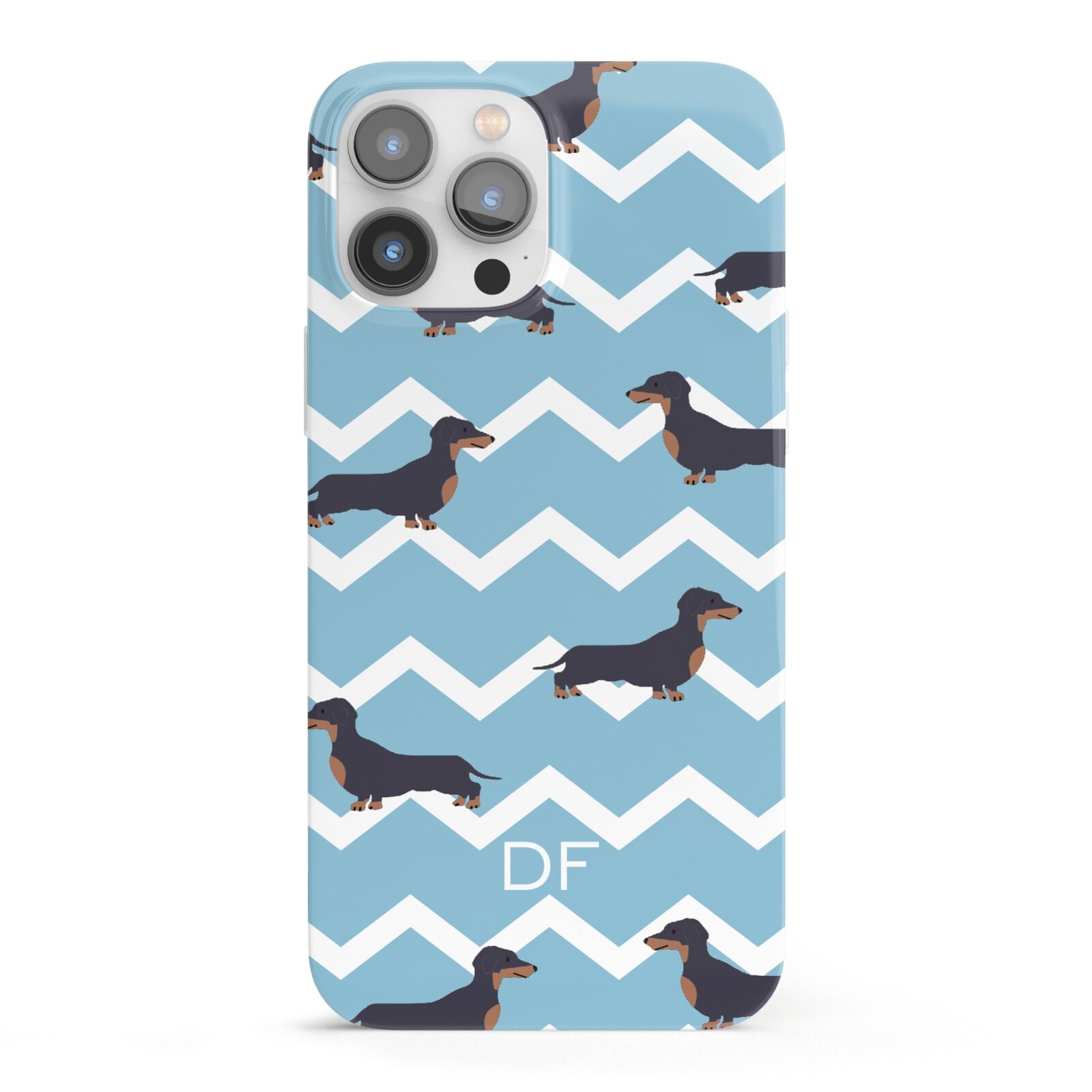 Personalised Dachshund iPhone 13 Pro Max Full Wrap 3D Snap Case