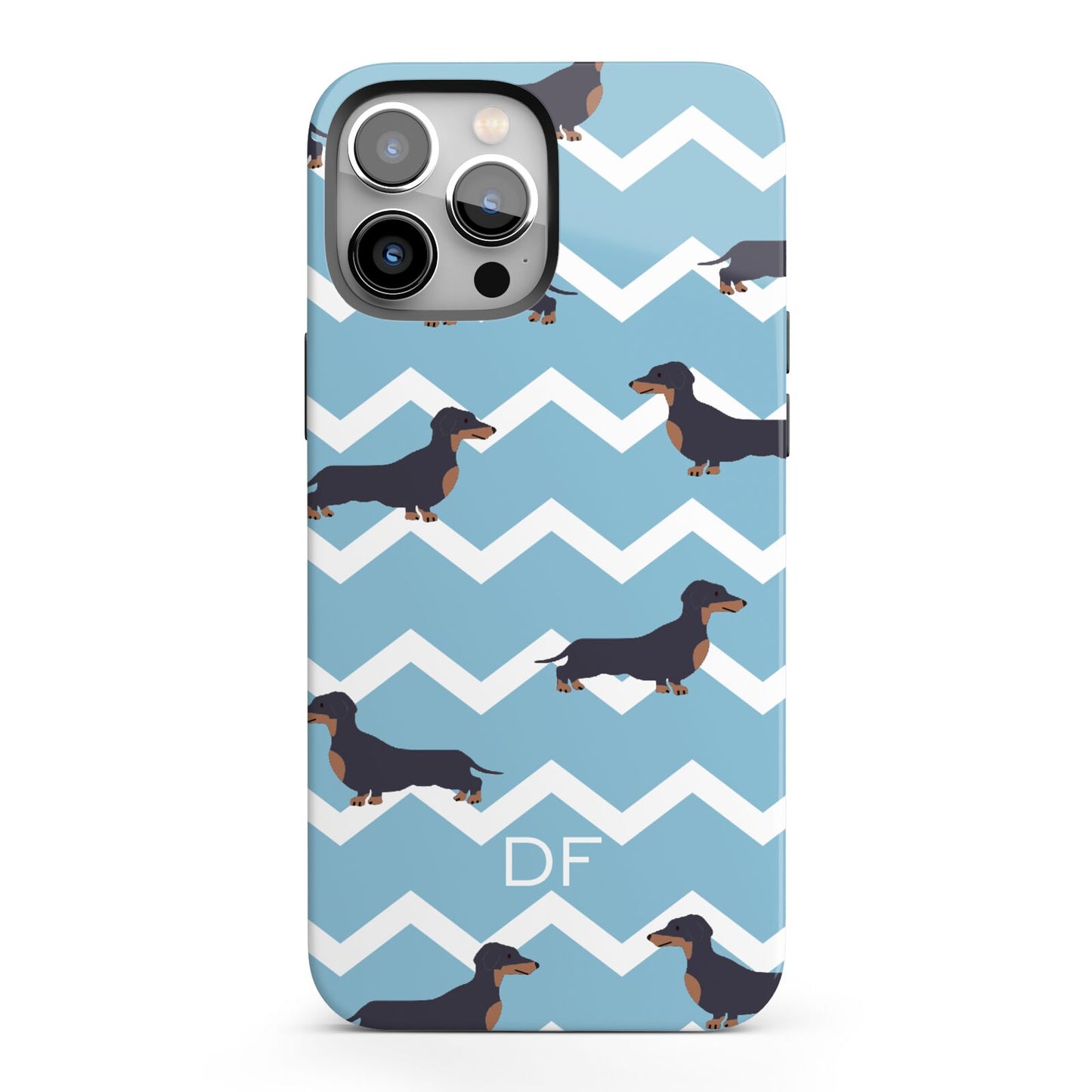 Personalised Dachshund iPhone 13 Pro Max Full Wrap 3D Tough Case