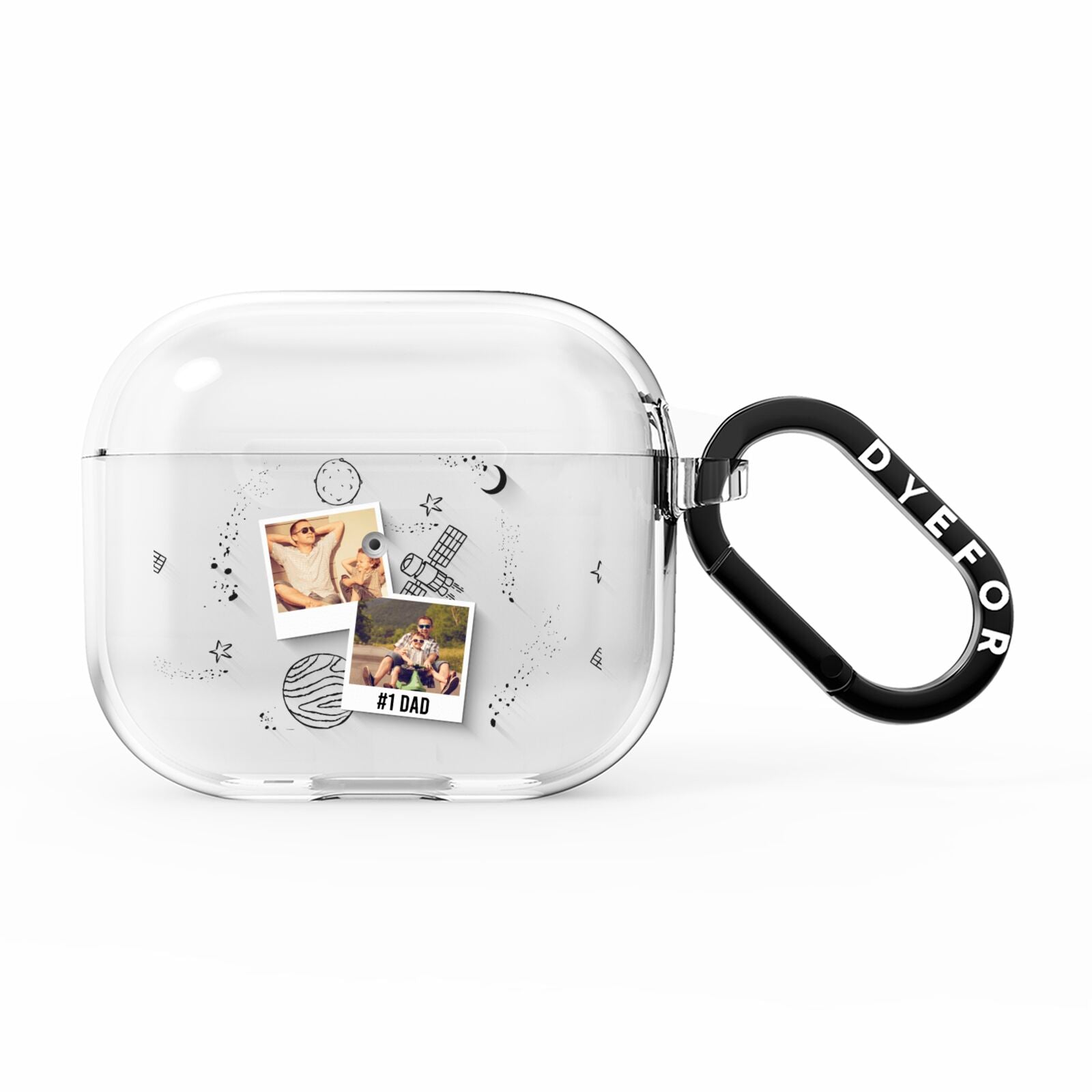 Personalised Dad Photos AirPods Clear Case 3rd Gen