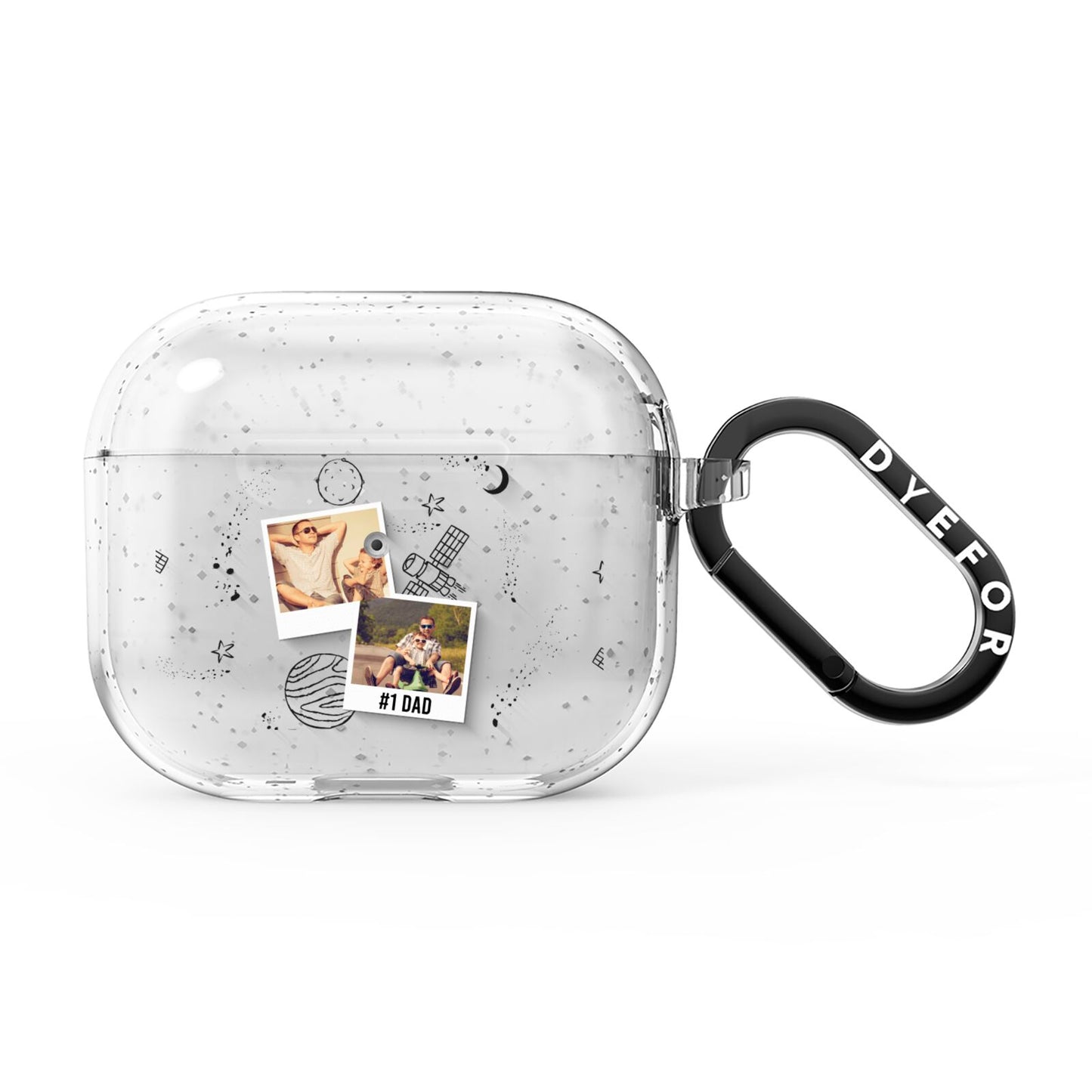 Personalised Dad Photos AirPods Glitter Case 3rd Gen