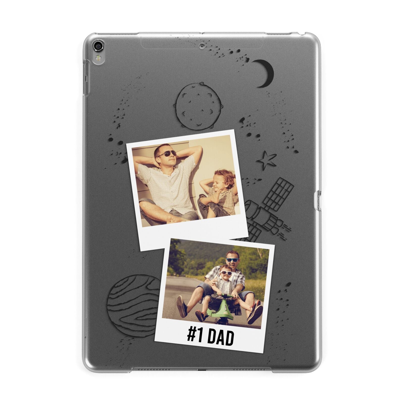 Personalised Dad Photos Apple iPad Grey Case