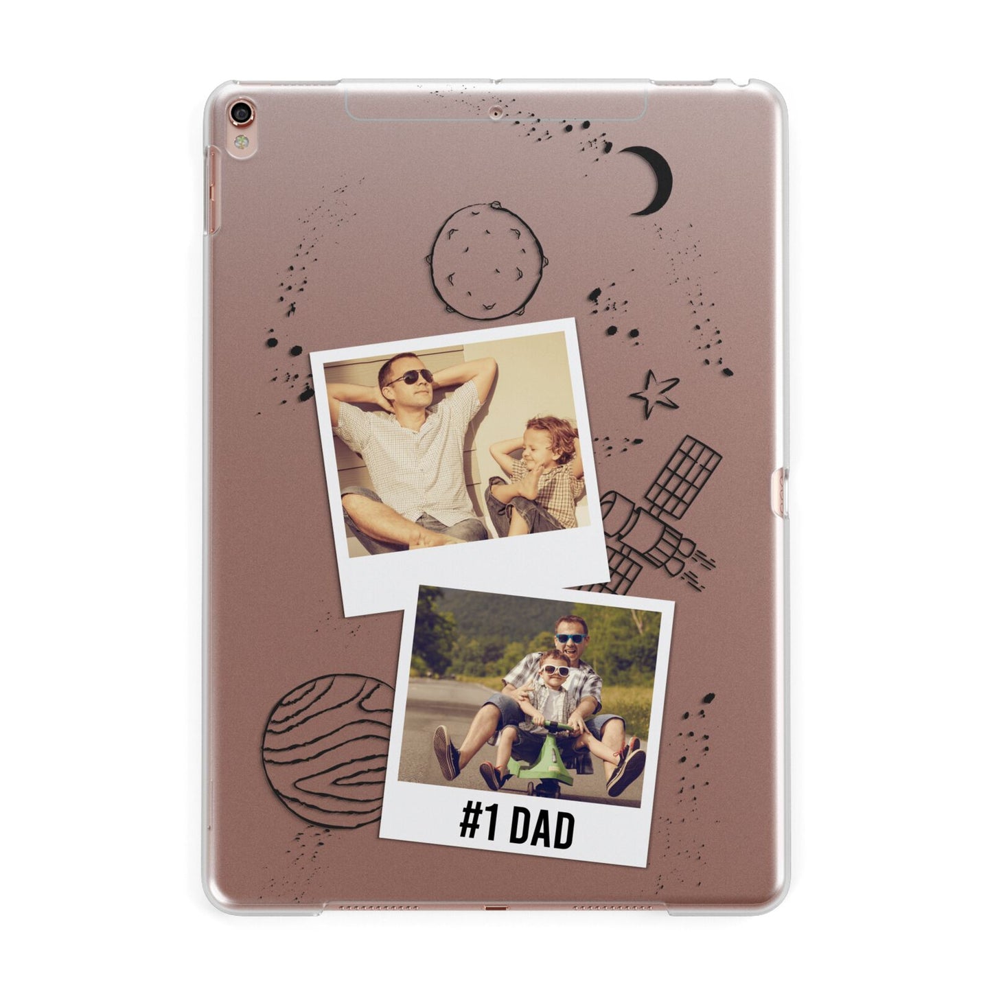 Personalised Dad Photos Apple iPad Rose Gold Case