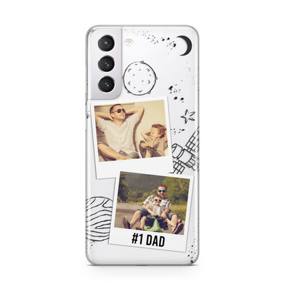 Personalised Dad Photos Samsung S21 Case